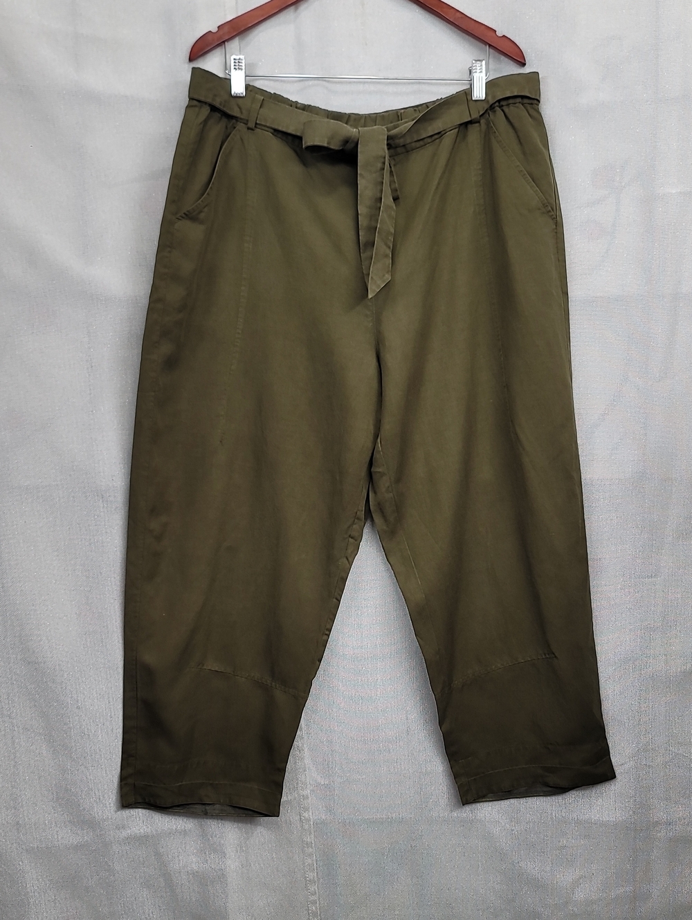 Eileen Fisher Nwt Tencel Linen Tie-Waist Lantern Pants Size XL